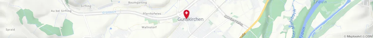 Kartendarstellung des Standorts für Sonnenapotheke in 4623 Gunskirchen